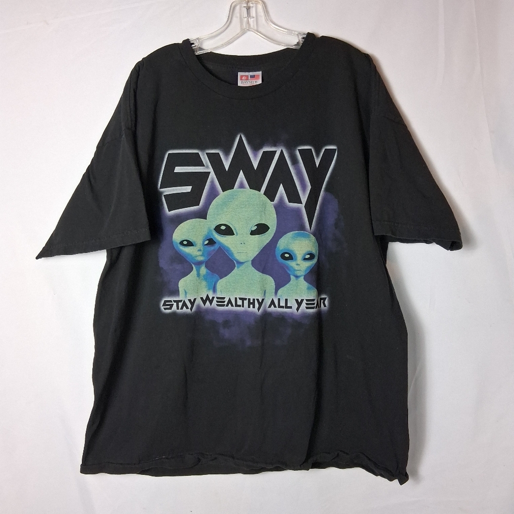 Vintage Sway Shirt Men's XXL Stay Wealthy All Year Bayside Heavyweight USA 90s